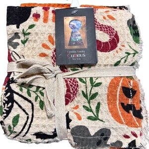 CYNTHIA ROWLEY NWT 6pc Textured Dish Towels -Halloween